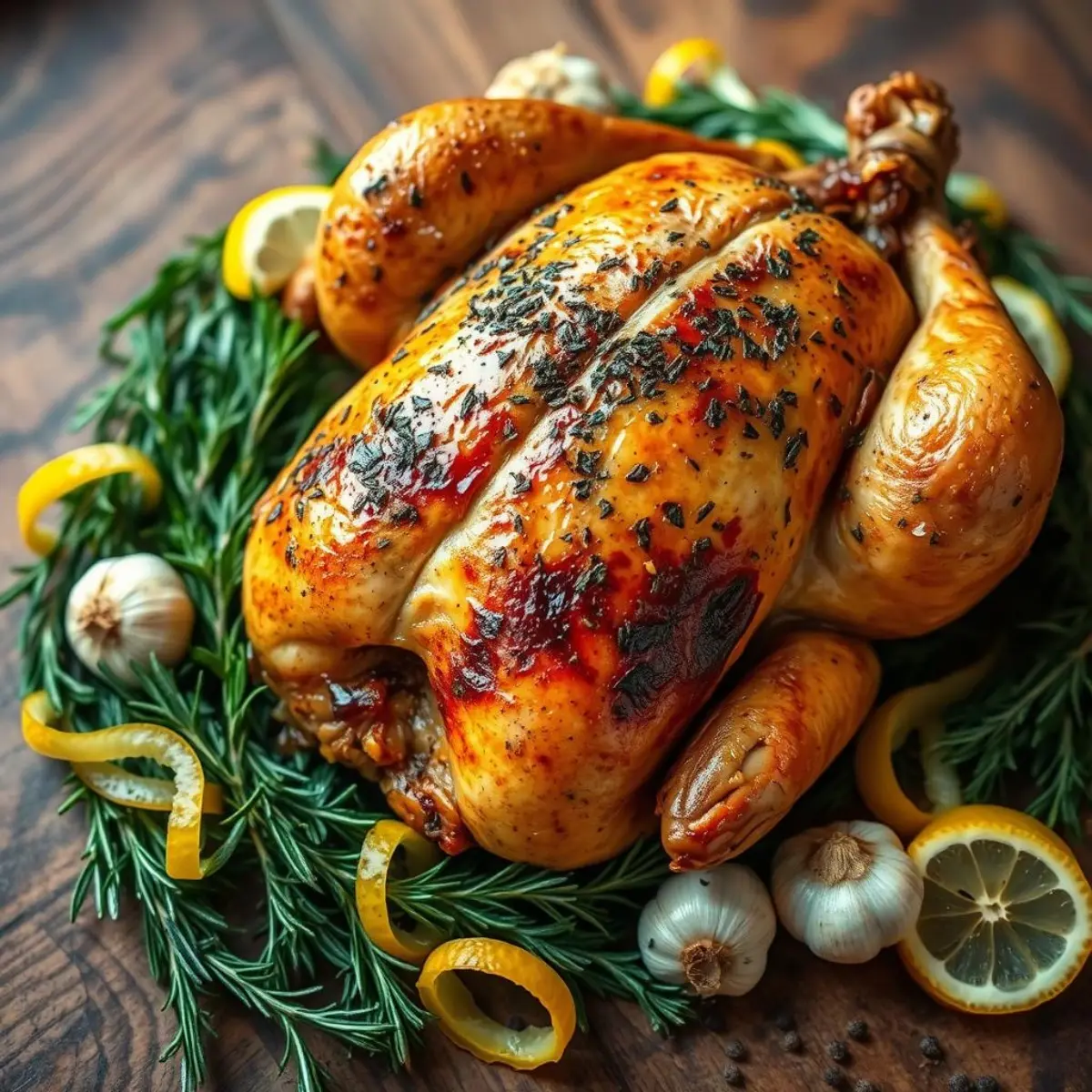 Close-up of a juicy, roasted chicken sliced open, revealing tender, flavorful meat.