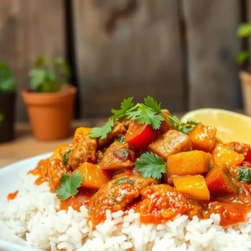 A freshly prepared Brazilian Mounjaro Recipe 3 Ingredients served in a rustic bowl with traditional sides like rice and beans.